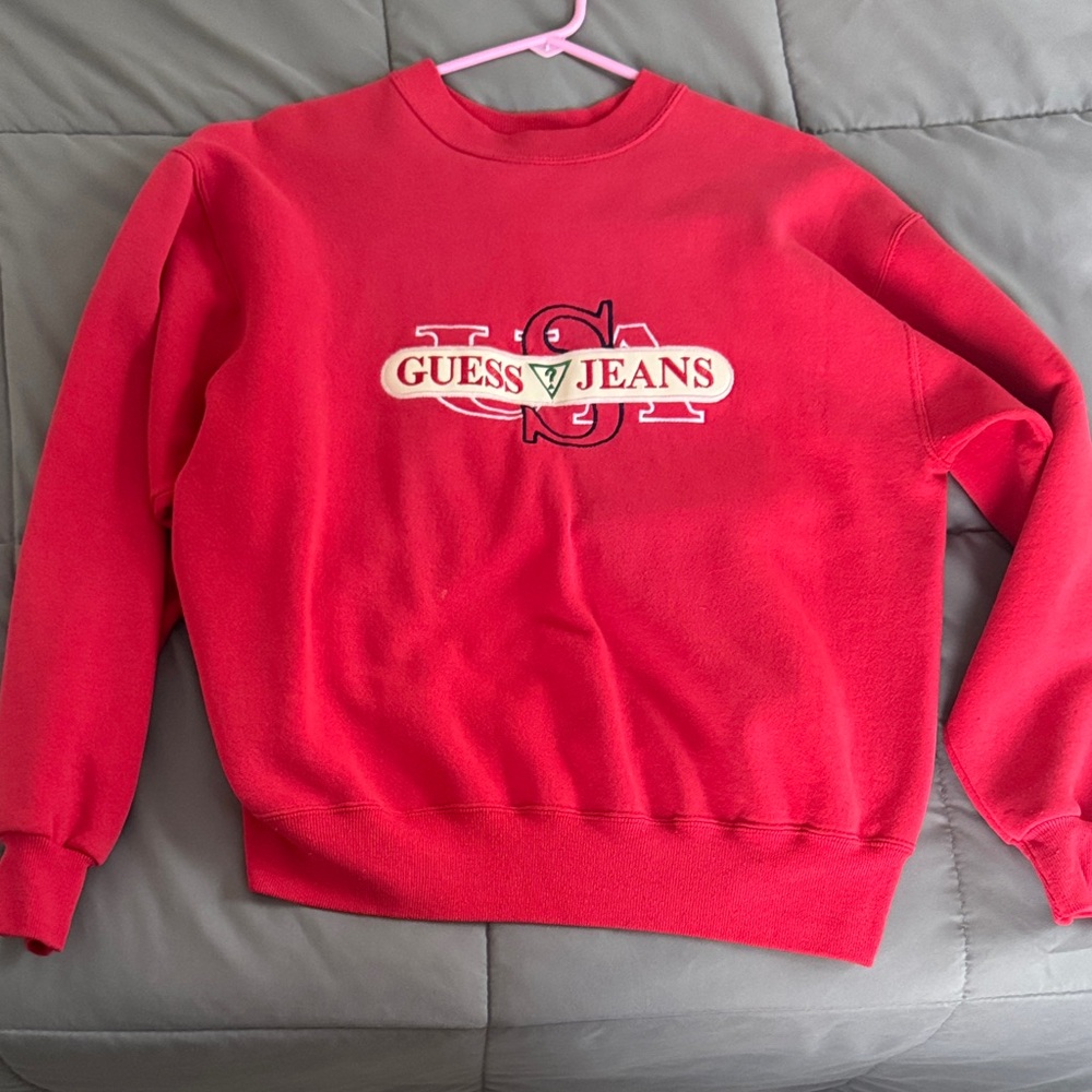 Vintage Guess USA Red Crewneck Sweater